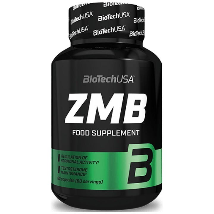 Хранителна добавка BioTech USA ZMB / ZMA, 60 капсули
