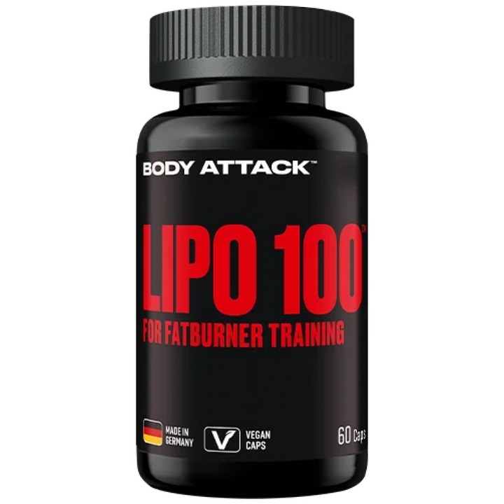 Хранителна добавка Body Attack Lipo 100, 60 капсули