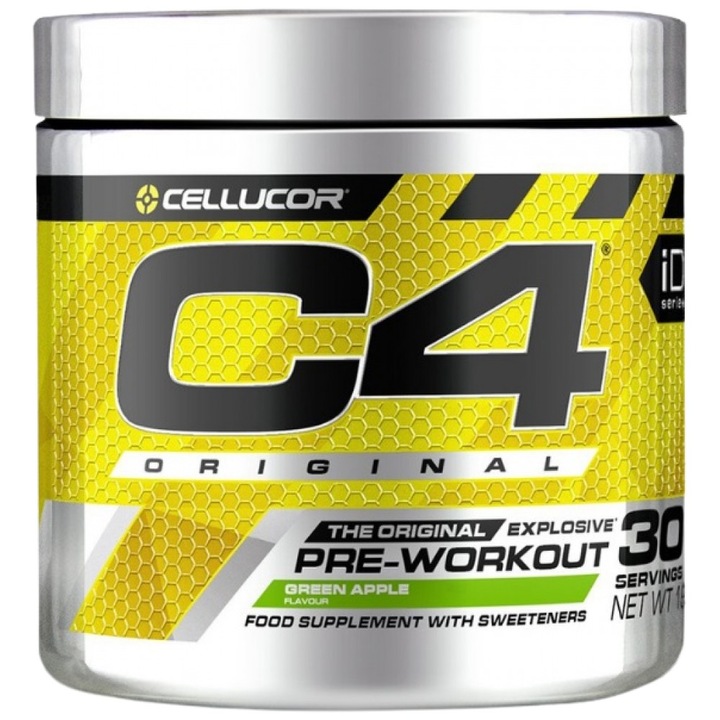Pre Workout Cellucor C4 Original, 30 serviri, Green Apple ( Mar Verde )