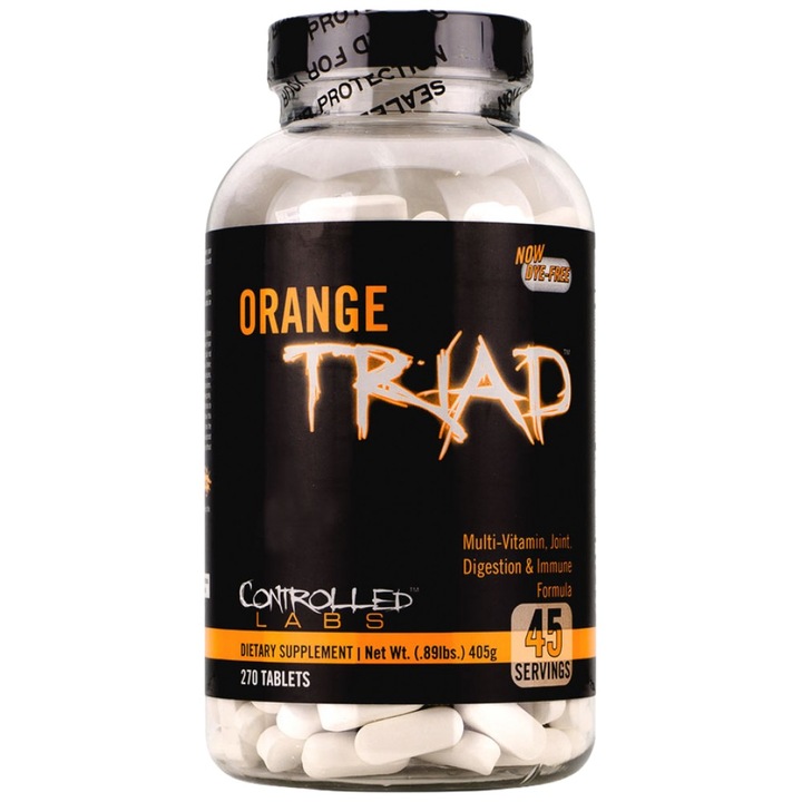 Supliment alimentar, Controlled Labs, Orange Triad, 270 Tablete