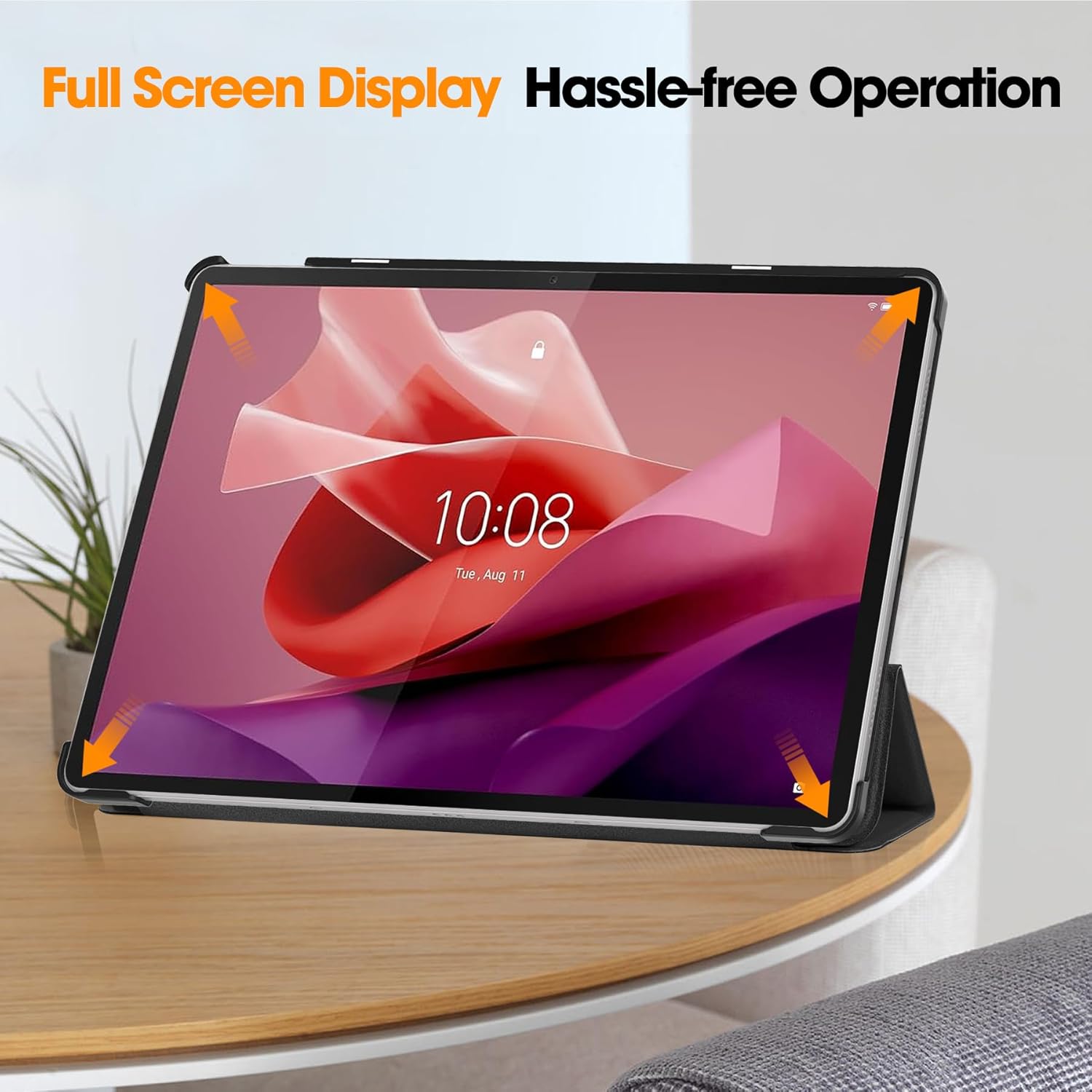 Husa de protectie pentru tableta, potrivita pentru LenovoTab P12， 12.7-inch（2023），VIENOD®, Negru