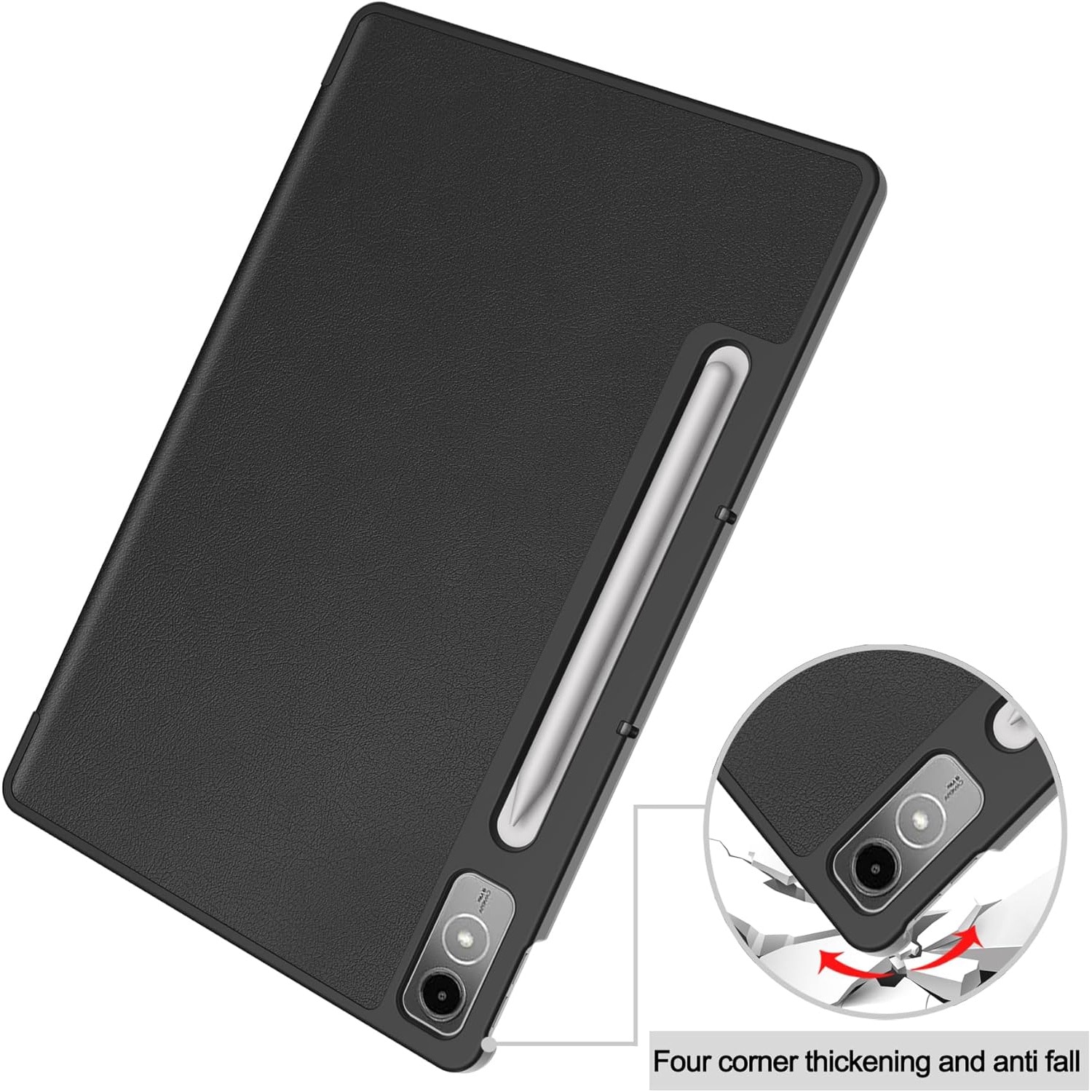 Husa de protectie pentru tableta, potrivita pentru LenovoTab P12， 12.7-inch（2023），VIENOD®, Negru