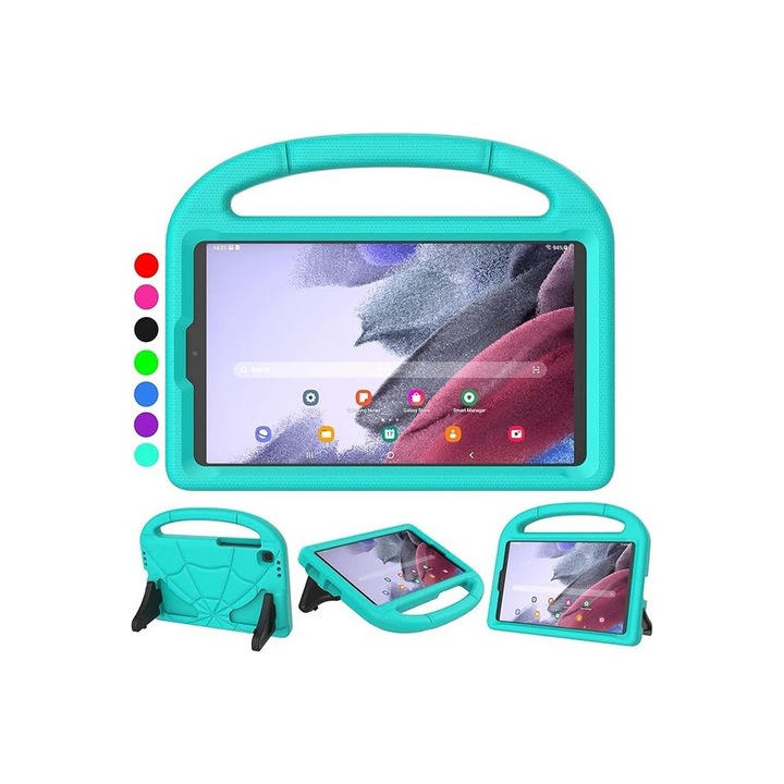 Husa pentru copii pentru Samsung Galaxy Tab A7, 8.7 inch, turcoaz, Patamiyar