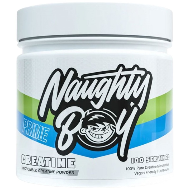 Táplálékkiegészítő Naughty Boy mikronizált kreatin monohidrát Prime sorozat, 300 gramm