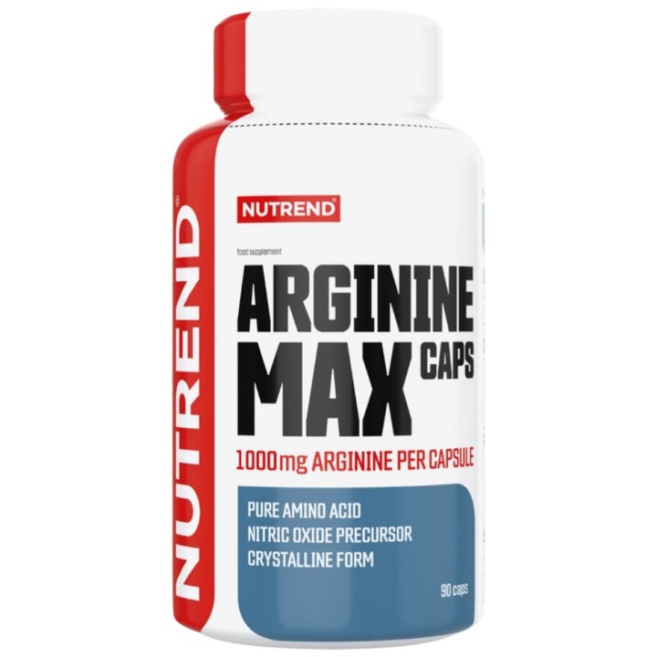 Supliment alimentar Nutrend Arginine Max Caps 1000 mg, 90 capsule
