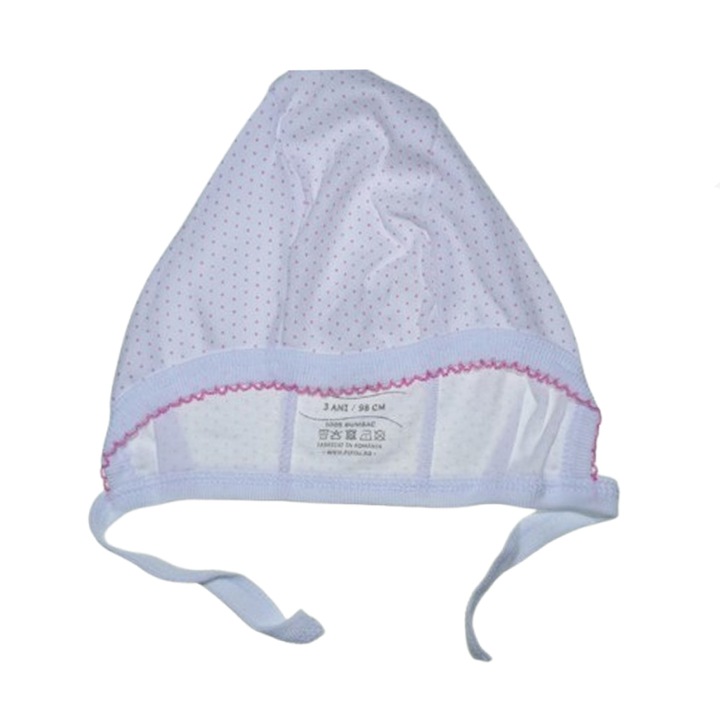 Детска памучна шапка Pifou CA-PF12, Бяла 98 СМ