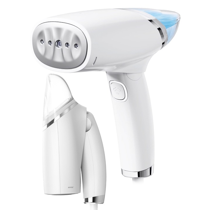 Aparat de calcat vertical, MalTec, HDS1000W, Rezervor detasabil 0.11l, Vaporizator Rapid in 25 s, Debit de Abur 20 g/min, 1000W, Alb