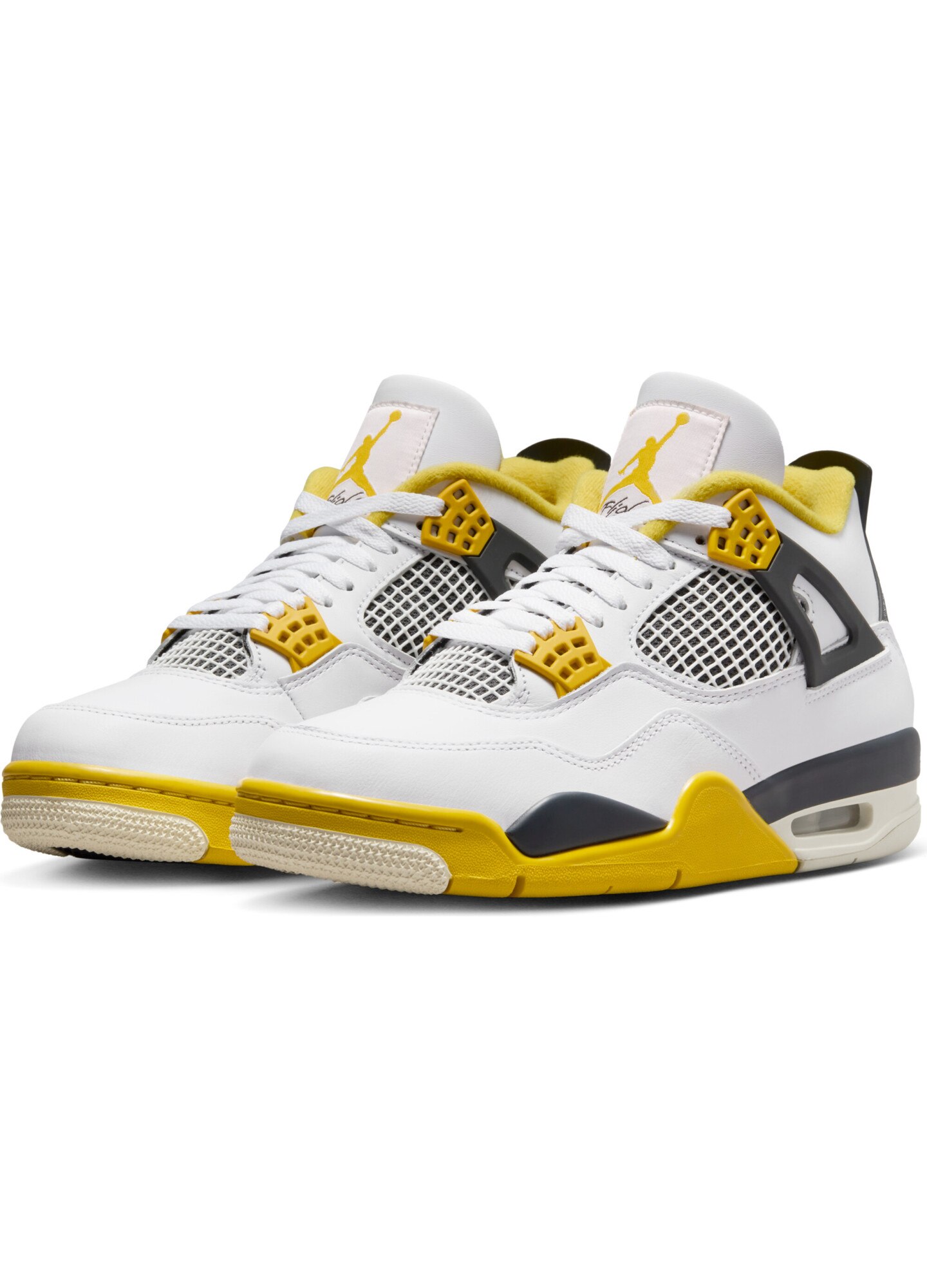 Pantofi sport, Nike, Air Jordan 4 Retro Vivid Sulfur W, Galben