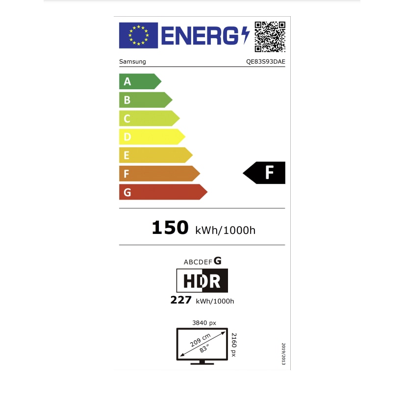 Televizor Samsung OLED QE83S93DAEXXN, 211 cm, Smart TV