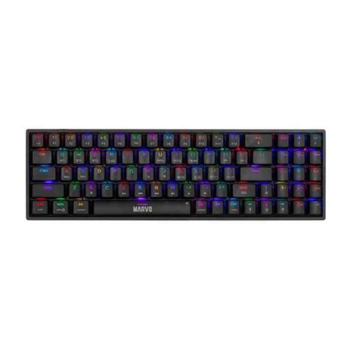 Безжична механична геймърска клавиатура, Marvo KG956W Shogo 78W, Bluetooth 5.0, 2.4G, Wireless Gaming Mechanical keyboard