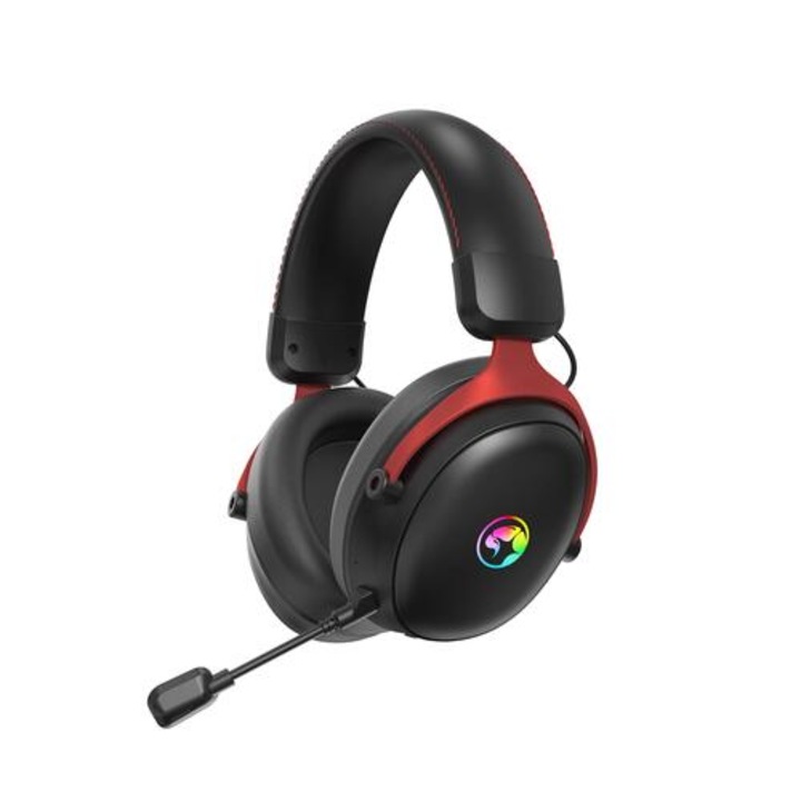 Безжични геймърски слушалки, Marvo Tactic X Pro, Bluetooth, 2.4G, 7.1, RGB, Gaming Headphones, MARVO-HG9076W
