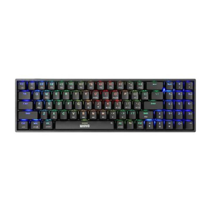 Механична геймърска клавиатура, Marvo KG956 Shogo 78, RGB, 78 keys, Gaming Mechanical keyboard