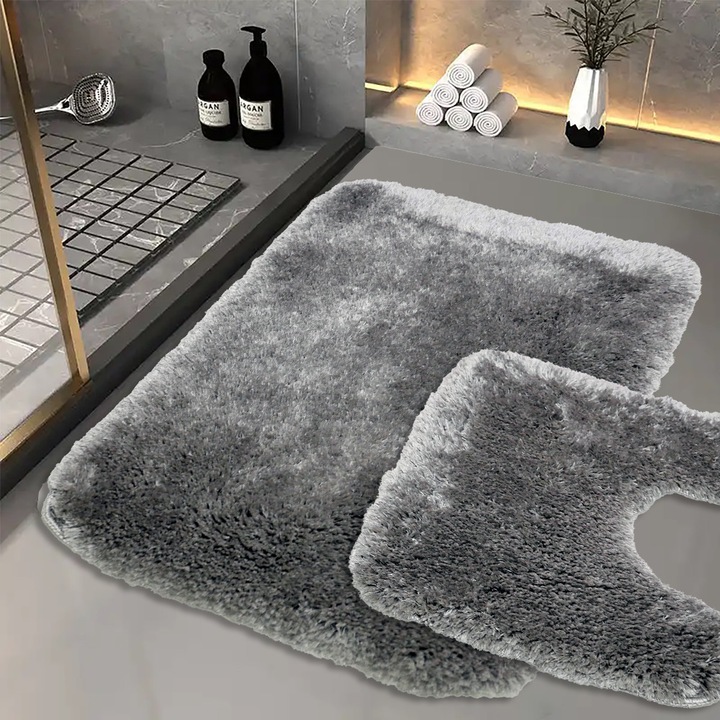 Den scott szürke - fürdőszobai szőnyeg 2 részes