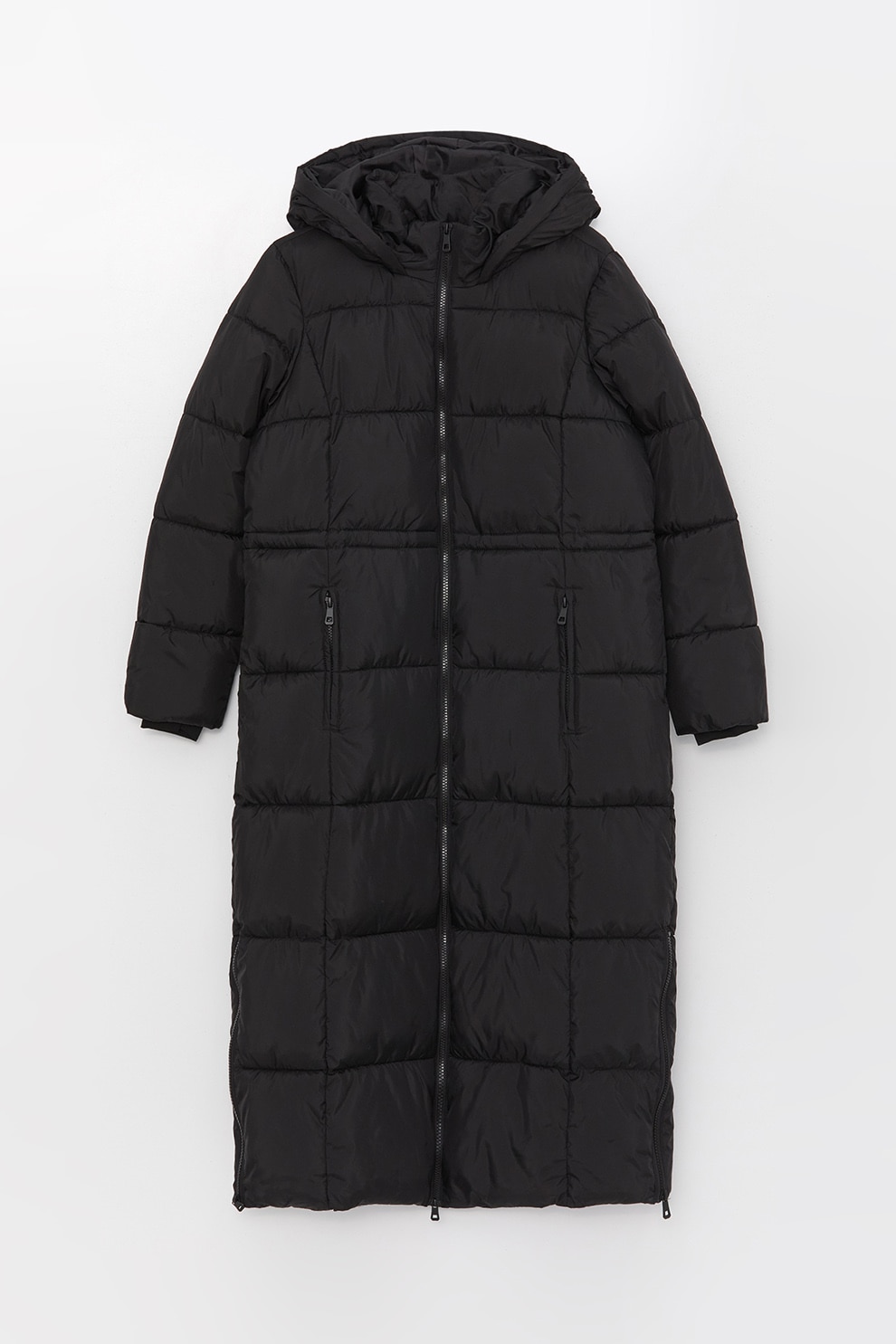 Lc Waikiki Black Thin Coat LC WAIKIKI Regular Fit Collared Neck