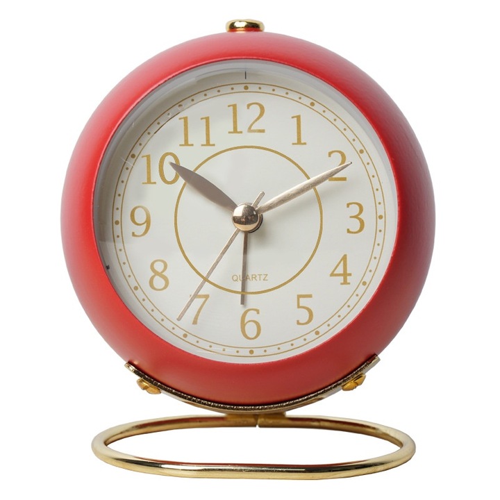 Jormftte dekoratív falióra, elektronikus, csendes, éjszakai fénnyel, piros, gyerekeknek és diákoknak