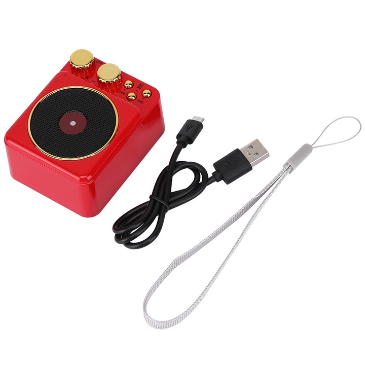 Boxa portabila Jormftte cu functie de lumina de noapte, radio FM, Bluetooth, 3 nivele de intensitate, display LED mare