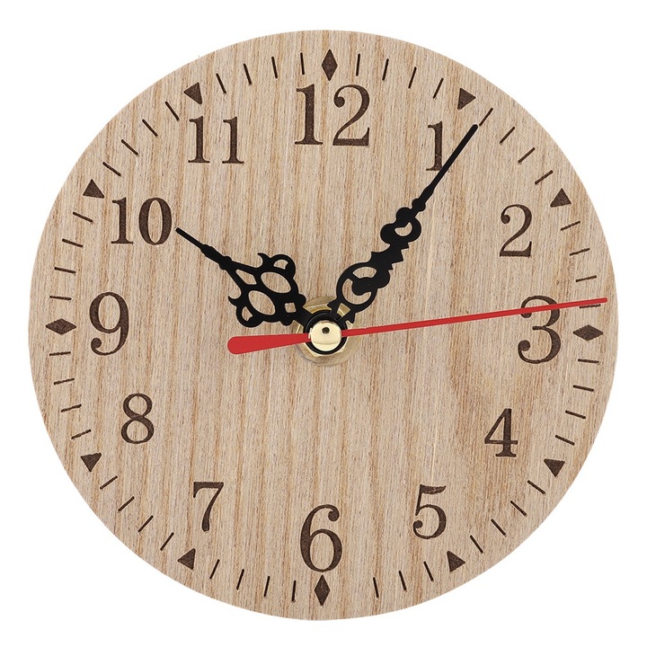 Jormftte dekoratív falióra, vintage stílusú, elegáns színű, 30x30cm