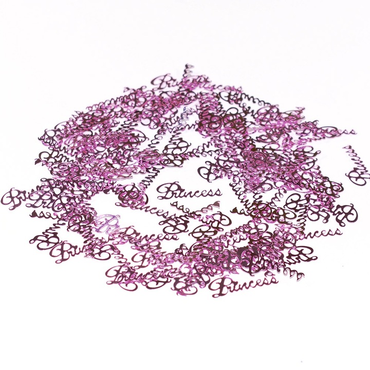 Dekoratív konfetti partihoz, Jormftte, 400 darabos készlet, betű és szív formák, műanyag, nem mérgező