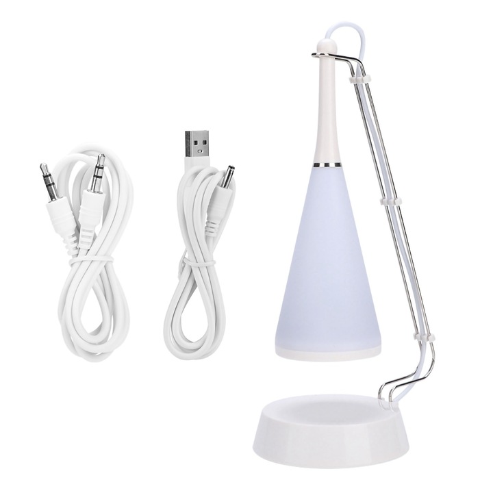 Boxa portabila Jormftte, 4 in 1, lumini LED tactile, acumulator 4000 mAh