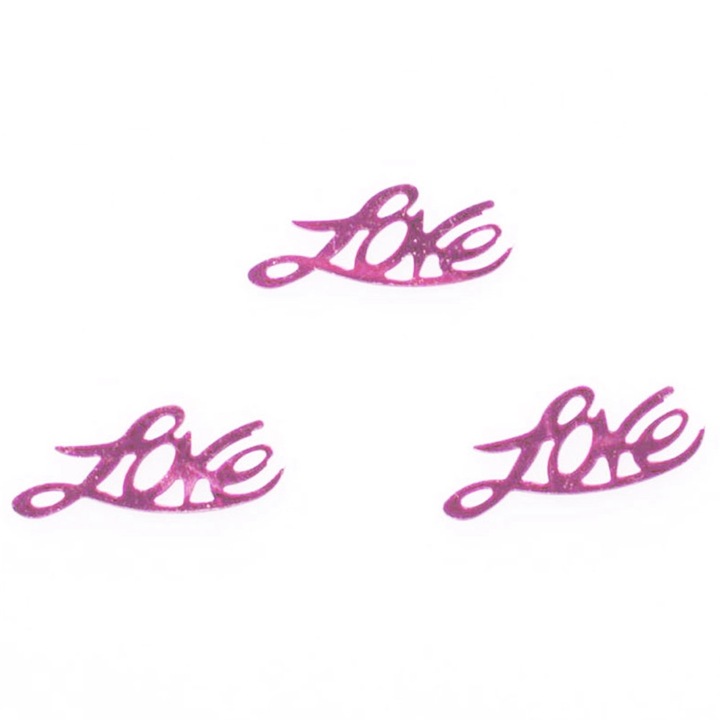 300 darab szív alakú konfetti asztaldíszítéshez, Jormftte, rózsaszín