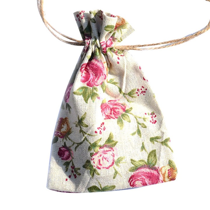 10 db ajándéktasak zsinórral, Jormftte, elegáns design, élénk színek, esküvőkre és partikra