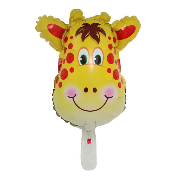 Fólia lufi, Jormftte, rajzfilm állat, zsiráf, újrahasználható, könnyen felfújható, szett