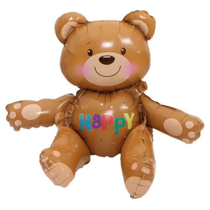 Fólia lufi maci formájú, Jormftte, szett, újrahasználható, színes, születésnapi és esküvői partikra