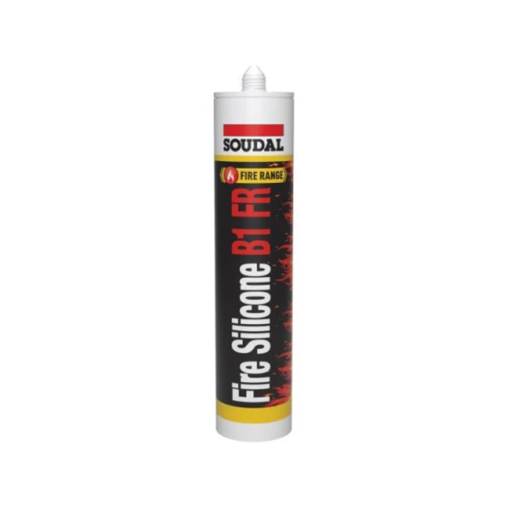 Silicon antifoc Soudal B1 FR, gri, 300 ml