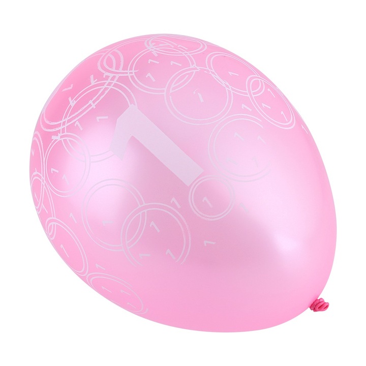 10 db rózsaszín/kék latex lufi szett bulira, Jormftte, vegyes színek