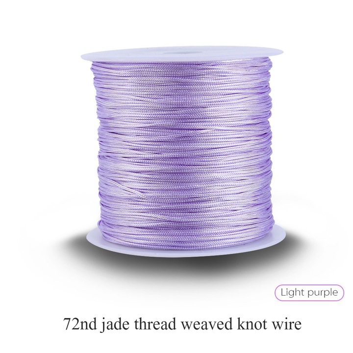 Kínai csomózású zsinór 100M x 0.8mm, Jormftte, világoslila, készlet