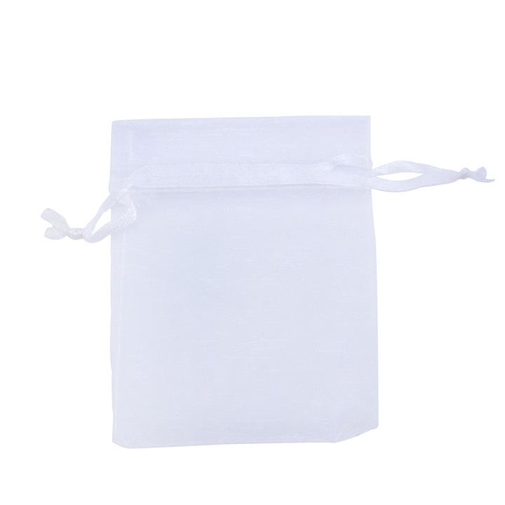 100 db organza ajándéktasak készlet, Jormftte, egyszerű design, húzózsinóros záródás, többszínű