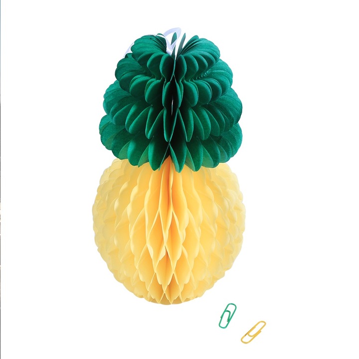 Dekoratív kiegészítő, Jormftte, ananász alakú papírgömb