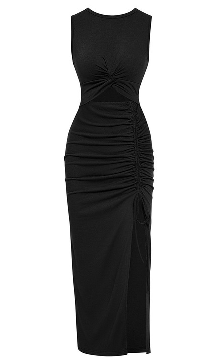 Ruha, Jormftte, fekete, elasztikus, midi