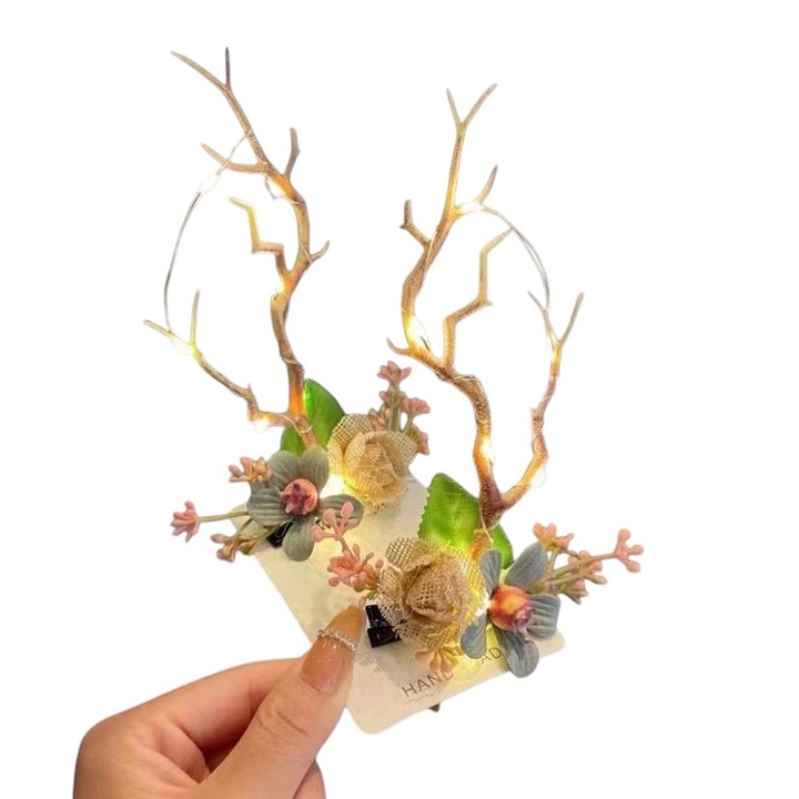 LED hajcsat, erdei stílusú, Multicolor