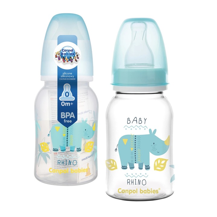 Biberon, Canpol Babies, Africa, Tetina Din Silicon, Combinati Hranirea La San Si Cu Biberonul, Compatibil Cu Pompele De San, 120ml, Disponibil In Mai Multe Optiuni De Culoare