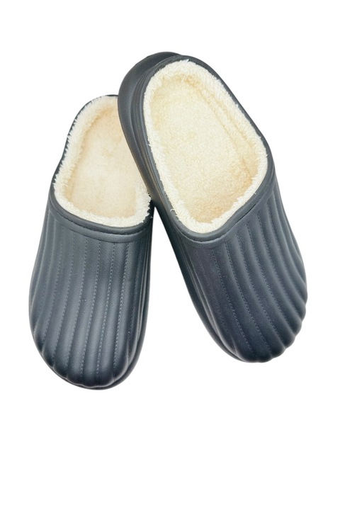 Saboti imblaniti de dama, Tecos®, foarte comozi si caldurosi, Negru, 36