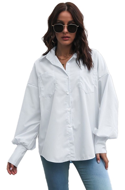 Női ing, Jormftte, hosszú ujjú, fehér, könnyű anyag