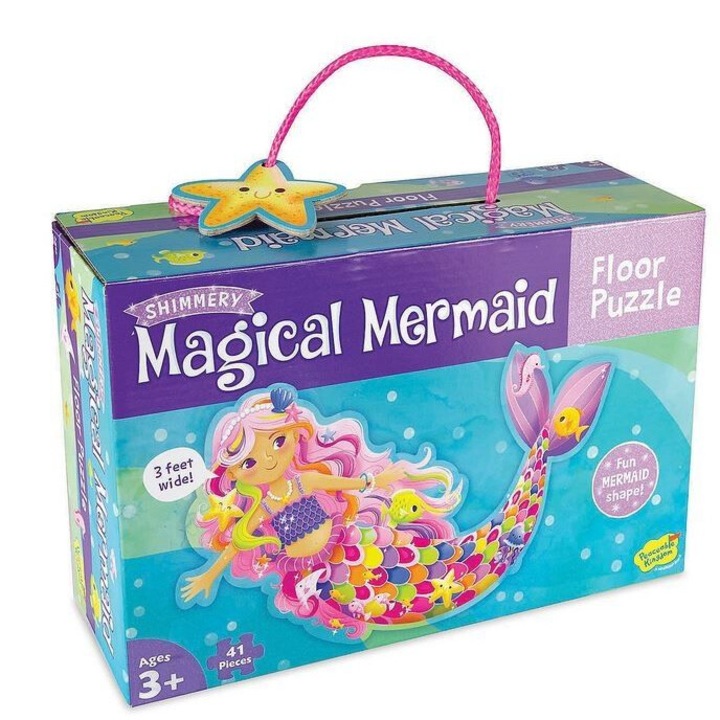 Голям подов пъзел Magical Mermaid, Peaceable Kingdom, 100 см, 6 части