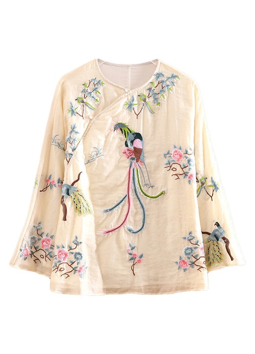 Női ing Jormftte, hímzett, laza szövésű