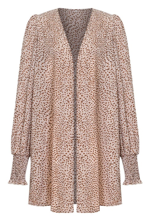 Női kardigán, Jormftte, hosszú ujjú, rózsaszín, poliészter