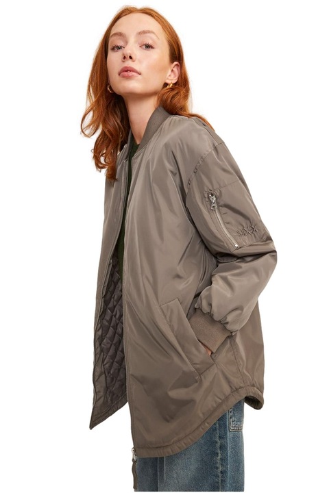 Дамско яке бомбър JJXX Smooth Bomber, Сив