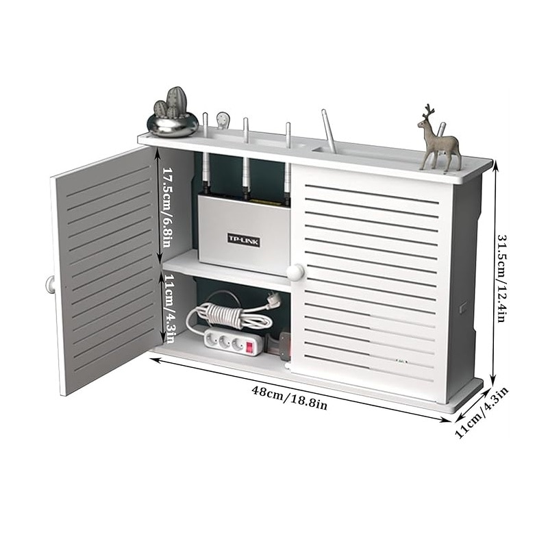 Raft suport router wireless, Rqiurpn®, pentru mascare fire si ...