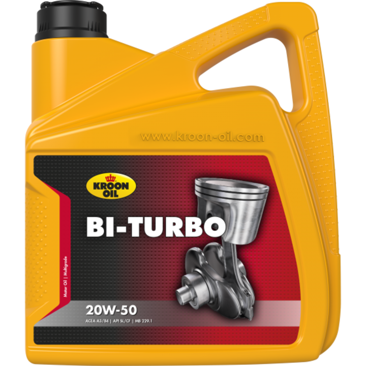 Ulei motor KROON OIL Bi-Turbo 20W50 33079, volum 4 litri, mineral