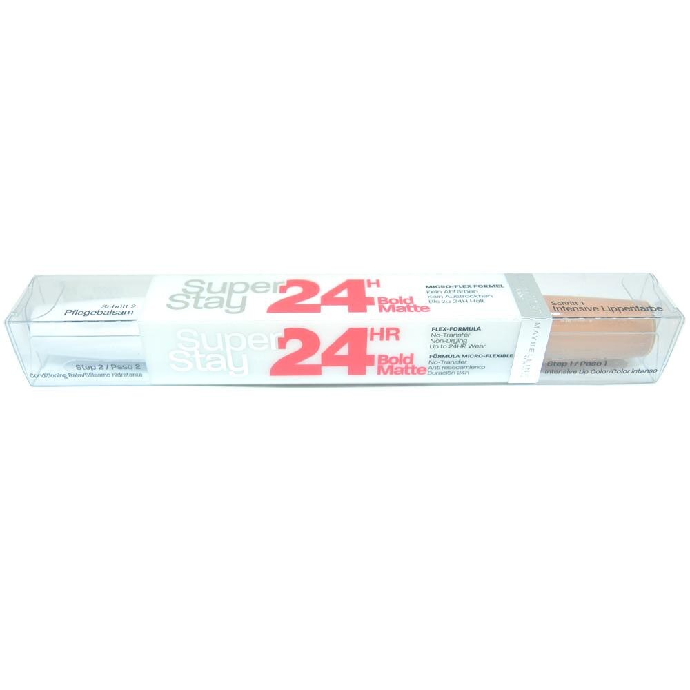Luciu de buze dublu Maybelline Super Stay 24HR Duo Lipgloss - Hot Brown