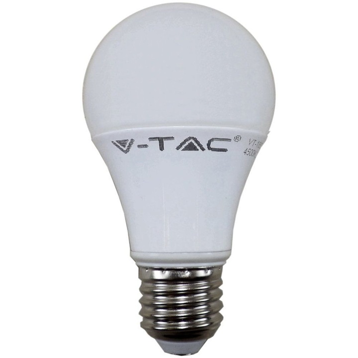 Крушка V-TAC LED 10W E27 A60 4500K неутрална светлина