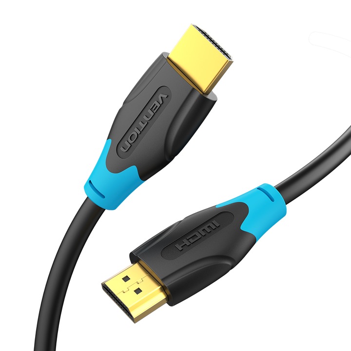 HDMI 2.0 кабел, VENTION, 4K@60Hz/4K@30Hz, PVC, черен, 2m