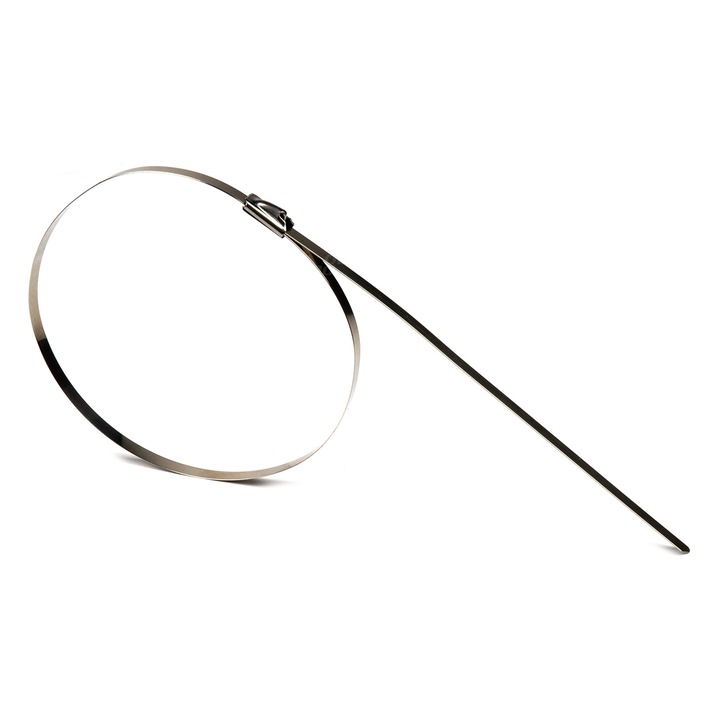 Set 100 coliere metalice inox 4.6x350mm