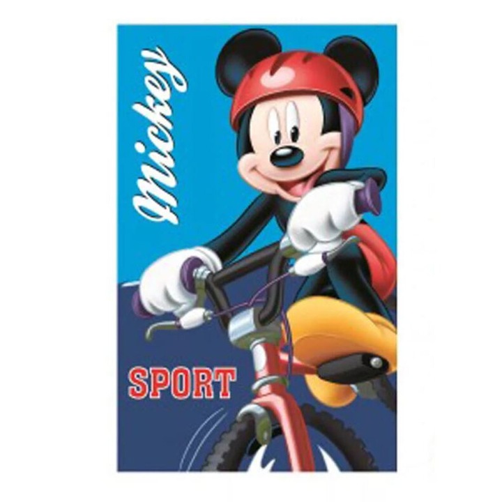 Памучна кърпа за ръце Disney Mickey Football 35x65 cm 35 x 65 cm Blue