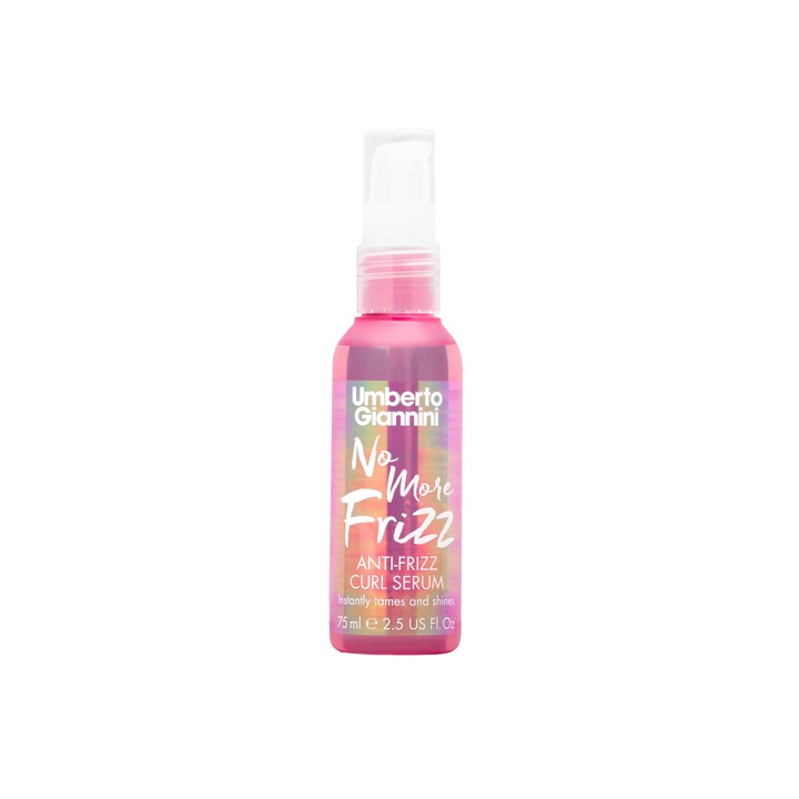 Serum anti-frizz Umberto Giannini, 75ml, pentru par cret si despicat, hidratare si stralucire