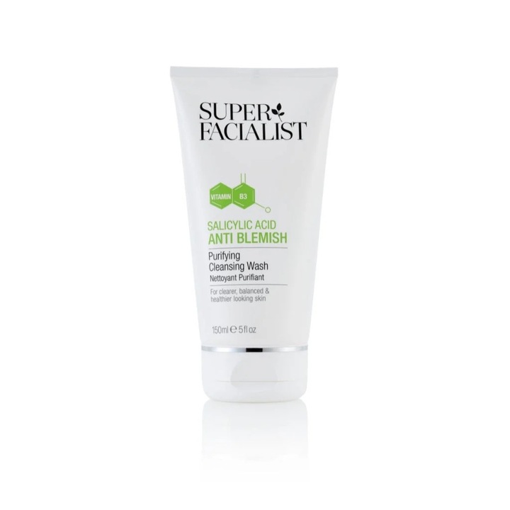 Demachiant purificator Super Facialist cu acid salicilic, 150ml, fara parabeni, pentru ten curat si sanatos